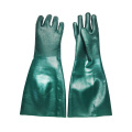 Green PVC المغلفة قفازات 18 &#39;&#39; جيرسي linnig