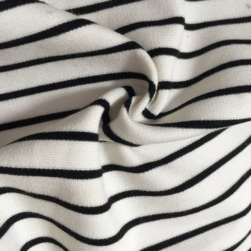 White black Stripe Nylon Roma fabric