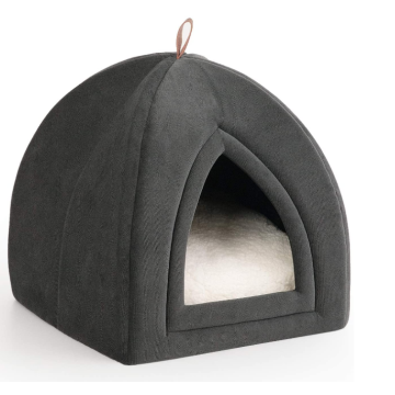 Microfiber Indoor Outdoor Pet Tent Tempat Tidur Gua