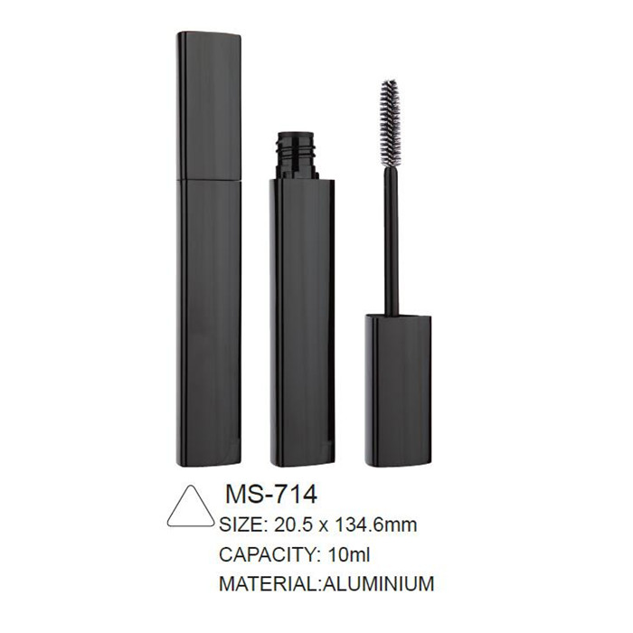 Contenant de mascara triangle en aluminium vide