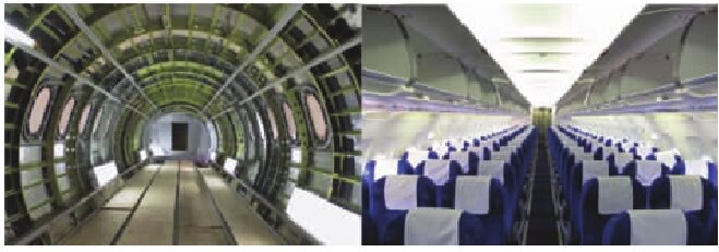 Aramidpapier Wabenboden für Flugzeuge aramid paper honeycomb flooring for aircraft