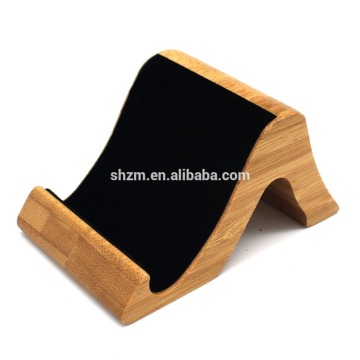 Bamboo cellphone stand ipad stand for iphone