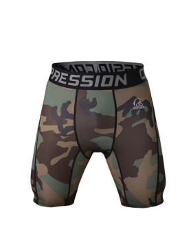 Mens compression printed custom camo boxer shorts