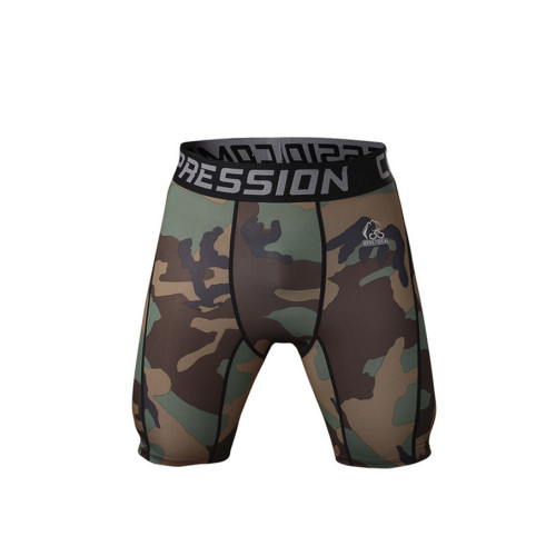 Popular Design Camouflage Compression Mens Sports Shorts