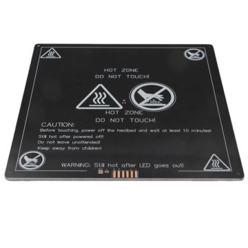 MK3 Heat Bed 214x214x3mm Aluminum Heated Bed - Dual Power