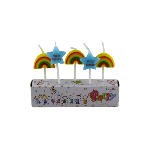 Kerzen-Fabrik-bunte Stern-Form-Regenbogen-Form-Kerze