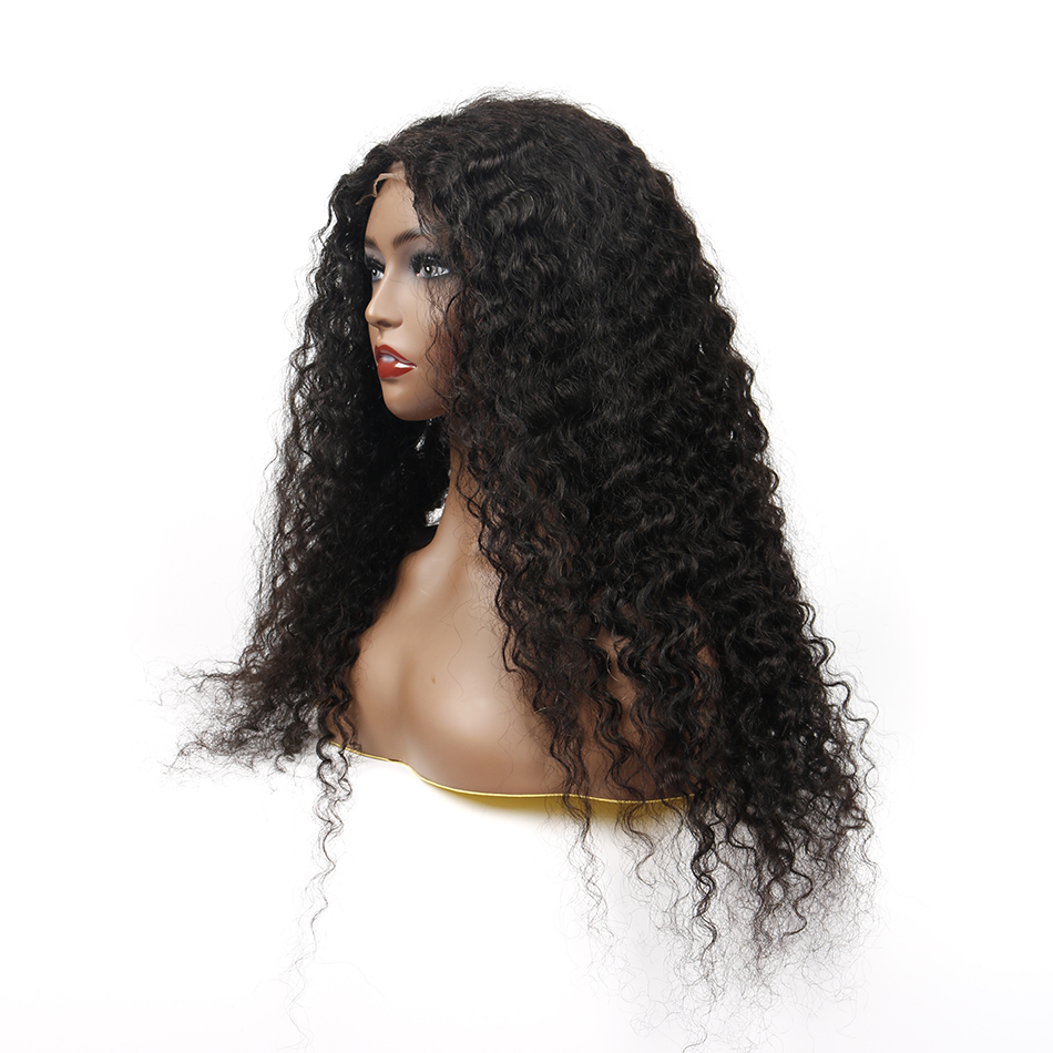 Unprocessed Brazilian Human Hair HD Full Lace Curly Wig Vendors,Water Wave Cuticle Aligned 100% Virgin Hair Wigs For Black Women