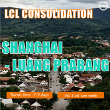 LCL Consolidation from Shanghai to Luang Prabang, Laos