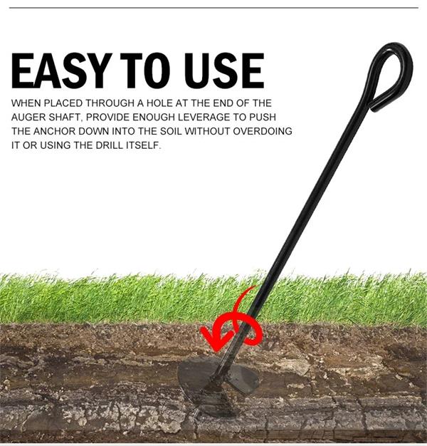 Steel Tree Ground Anchor Earth Auger Anchor