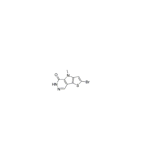 2-broMo-4,6-dihidro-4-metil-5H-Thieno [2 &#39;, 3&#39;: 4,5] pirrolo [2,3-d] piridazin-5-ona 1221186-56-6