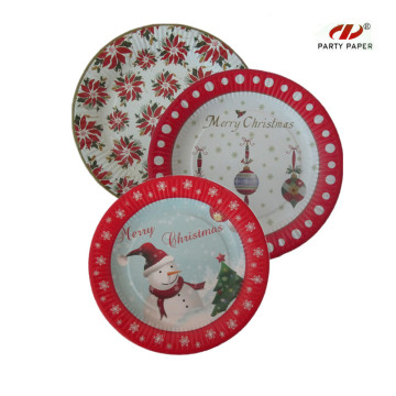 9 inch Christmas Paper Plate