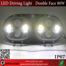 7' High Low Beam LED Auto Headlight 5.75Inch*2 Jeep Harley LED Headlight with Angel Eyes