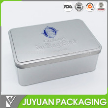 Customized thin metal tin box, plain tin box for cookies or chocolate or food wholesale