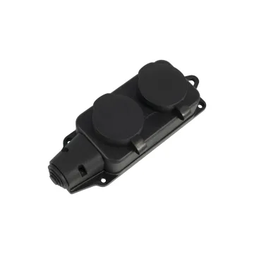 Waterproof Double Rubber Socket for Industrial IP44