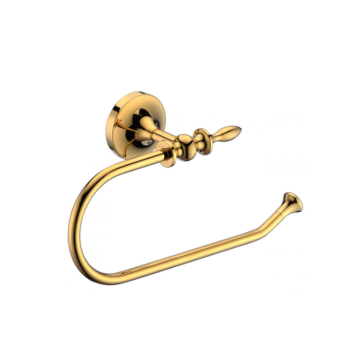 Brass bathroom towel ring for placing hand towels