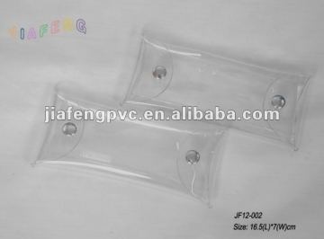 Press-Button Closure Clear PVC Bag