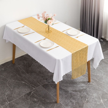 Wholesale Glitter Sequin Rose Gold Table Runner