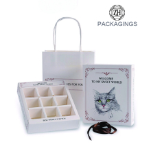 White 9 Packs Drawer Chocolate Box