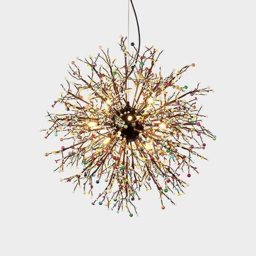 Colorful Beads Chandelier American Design For Living Room