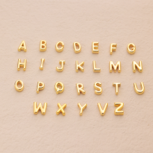 Copper Letter Beads and 18k Gold Plated Jewelry for DIY Necklaces and Bracelets