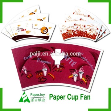 Flexo Printing Coffee PE Paper Cup Fans Disposable Paper Cup Paper