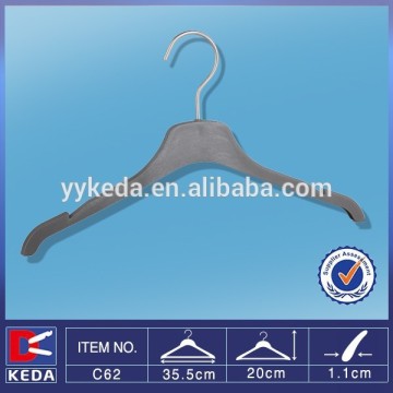 grey modern matt hook concave shoulder plastic hanger