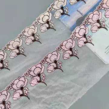 Embrodiery border lace trim 13CM