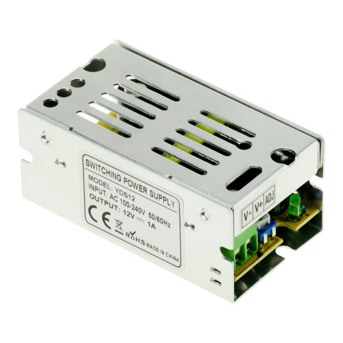 Alimentation en boîtier métallique 12V 1A 12W