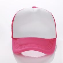 Custom logo custom sublime red and white ether patch trucker hat