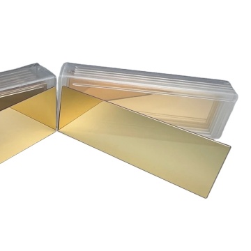 Gold Coated Microscope Slides: Gold AU Coated Glass Slides and Coverslips