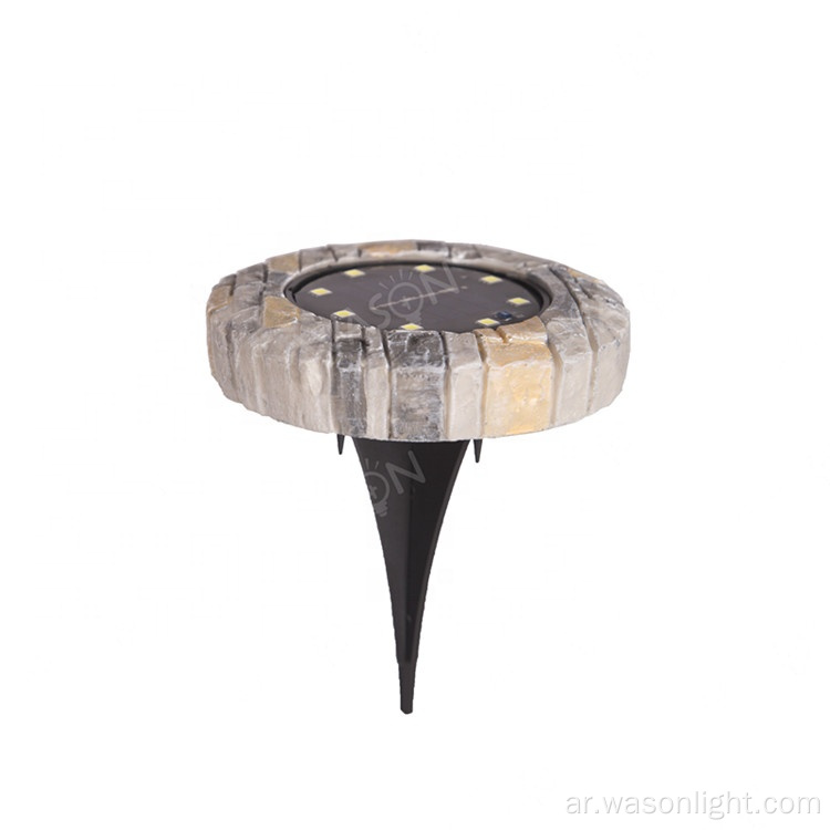 Wason Hot Sale Stone Design Underground Solar Disk Lamp Light