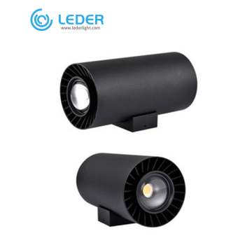 LEDER Tính năng đường ray đen LED Đèn tường ngoài trời