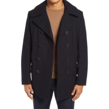 Black Custom men's winter coat men's coats wool formal long coat for men