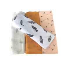 Baby Cotton Muslin Fabric: Printed Muslin Gauze Fabric