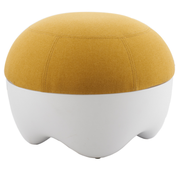 Modern functional round fabric ottoman storage kid stool