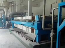 Plate and frame vacuum sludge dewatering press
