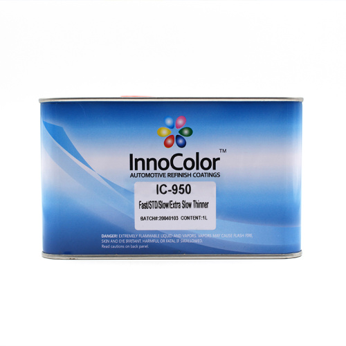 Peinture de finition de voiture InnoColor utilisée un diluant de bonne qualité