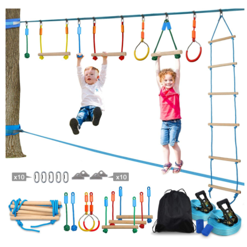 GIBBON Ninja Obstacle Course Line Kit 40ft Slackline