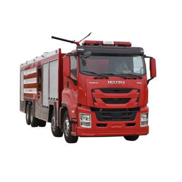 ISUZU GIGA dry powder water foam fire engine