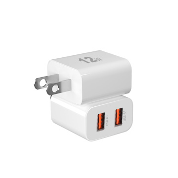 Caricatore a parete USB a doppia porte 12w per cellulari