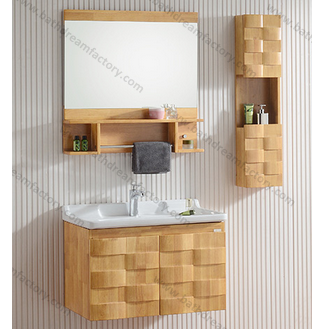New Design Bathroom Vanity& New Oak Solid Wood Bathroom Furnitures Cabinets