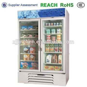 double glass door refrigeration