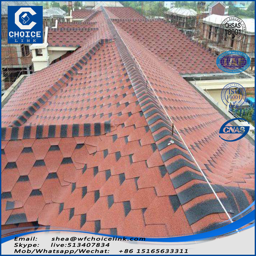 factory hexagonal asphalt shingle for roofing