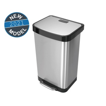 Rectangle Step-On Trash Can For Kitchen