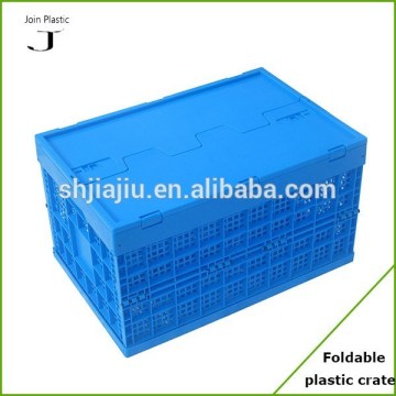 Perforated collapsible plastic fruit crates