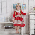 Boutique Fall Girls Red Christmas Dress