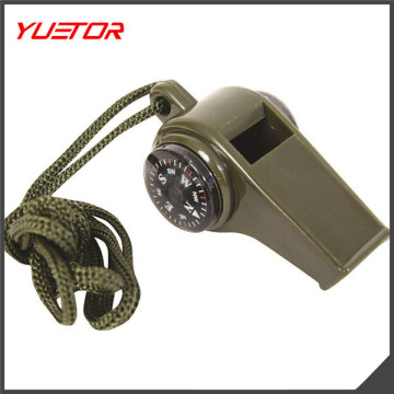 Multifunctional Survival Emergency Outdoor Camping Essential Caution Whistle Compass