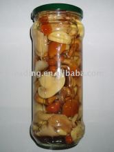canned mixed mushroom in jars