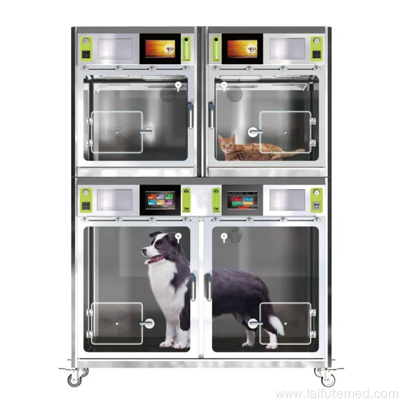 Veterinary Stainless Steel Dog ICU Warm Cages for Exotic Animals