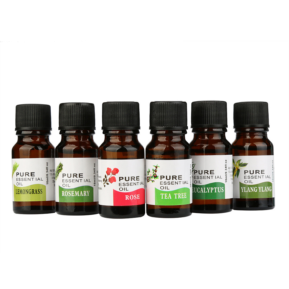 6 * 10ml Geschenkset mit reinem ätherischen Öl